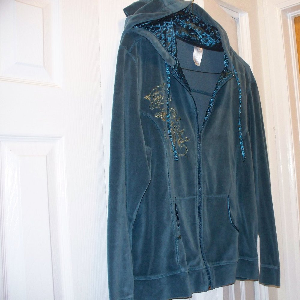 Hooded Zip up Jacket and pants 1X